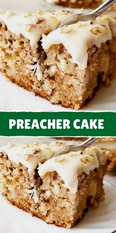 Moist Preacher Cake with pineapple, pecans, and coconut, topped with cream cheese frosting. A simple, classic Southern dessert recipe Preacher Cake, Snack Cakes, Oatmeal Cookies Chewy, Sheet Cakes, Southern Food, Cake Mix Recipes, Icing Recipe, Piece Of Cake, Baking Sweets