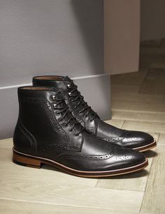 Grenson Boots, Dress Boots For Men, Business Boots, Office Boots, Dress Leather Boots, Wingtip Boots, Mens Dress Boots, Ryan Guzman, Brogue Boots