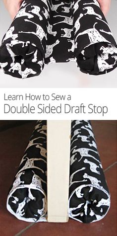 With this easy #DIY sewing lesson, learn how to make a double-sided draft stop that moves with the door. #Sewing Sewing Classes For Beginners, Sewing School, Sewing Class, Sewing Lessons, Crafty Craft, How To Sew