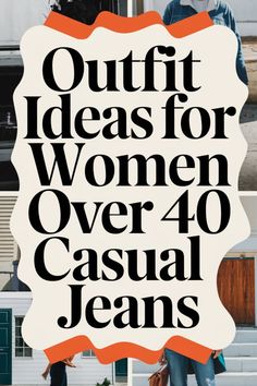 🌟 Stay stylish and comfortable with these stunning outfit ideas for women over 40 casual jeans! Whether you're running errands or meeting up with friends, these chic combinations will have you looking and feeling your best. Pair your casual jeans with everything from classic blouses to trendy sneakers for a look that's both age-appropriate and fashion-forward. Get ready to turn heads with these timeless denim outfits! 👖💁‍♀️✨