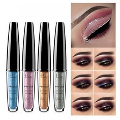 itsJustMakeup Price: 14.99 & FREE Shipping #makeup Metallic Eyeliner, Makeup Pencil, Eye Makeup Cosmetics, Metallic Liquid, Makeup Secret, Glitter Pigment, Glitter Eyeliner, Makeup Tool