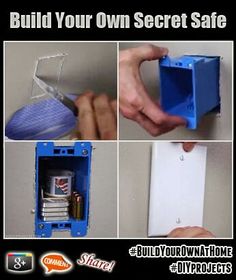 the instructions for how to build an electrical outlet box in your own secret safe compartment