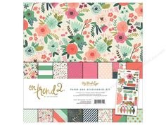 the paper and accessories kit includes many different patterns