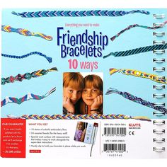 Create beautiful handmade friendship bracelets with the Klutz Friendship Bracelets Craft Kit. Perfect for children aged 8 and up, this kit contains everything you need to craft up to 10 unique bracelets. It includes a 58-page instruction book filled with step-by-step guides and inspiration, along with vibrant multicolored embroidery floss in various shades. With simple knotting techniques, kids can weave colorful designs and share their creations with friends. The kit also comes with a built-in Friendship Bracelet Kit, Glow Bracelets, Handmade Friendship Bracelets, Fine Motor Skills Development, Color Book, Reusable Pouches, Jewelry Kits, Bead Kits, Unique Bracelets