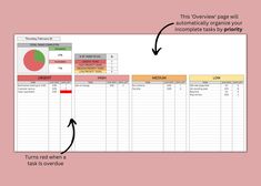 a spreadsheet with two arrows pointing to the top right and bottom left corner