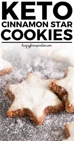 these keto cinnamon star cookies are delicious and easy to make