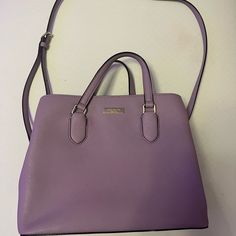 Purple Purse, The Perfect Size For Travel. Has Three Compartments And Is Basically Brand New. Bags Purple, Purple Purse, Large Purse, Purple Bags, Kate Spade Bags, Kate Spade Bag, Color Purple, Kate Spade, Bag Lady