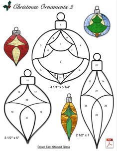 christmas ornament coloring pages for kids to color and cut out with their own ornaments