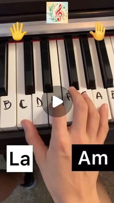 someone is playing the piano with their fingers