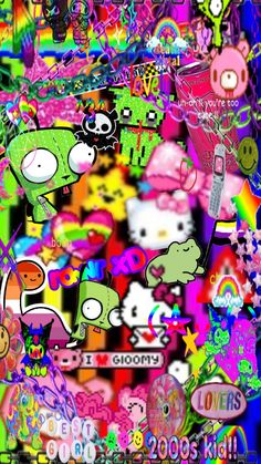 an image of many different stickers on a phone screen and in the background there is a lot of other stickers