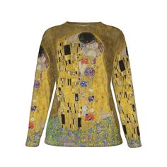 This Long sleeve shirt is made of super comfy, breathable cotton, soft and comfortable, even all day long! Featuring the work of Gustav Klimt, the colors on this shirt will last from wash to wash, very well. I own several of these shirts, myself, and love them! Hand washing is recommended, along with Line Drying. Reshape the shirt on the hanger as it is drying, and the fabric is such a nice weight, that most likely you won't even need to iron it. If you do decide to iron it, iron with no steam on a low Silk Setting, so as not to damage the printed image. ● Fabric: 100% Cotton ● Regular fit, but loose ● Crew neck, long sleeve ● Fabric weight: 190g/m2; ● Stitch Color: black or white, automatically matched based on patterns. ● Care Instruction: machine wash cold with similar colors, line dryi Klimt Women, Line Drying, Gustav Klimt, G M, Hand Washing, All Over Print, Womens Clothing Tops, Cotton T Shirt, Long Sleeve Shirt