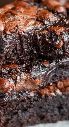 a close up of a piece of chocolate cake