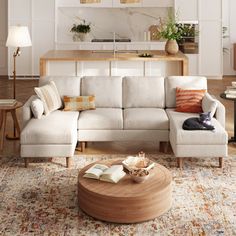 a living room filled with furniture and decor