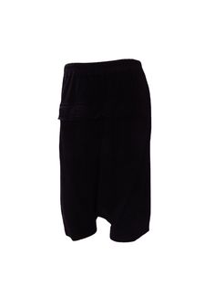 Rick Owens DRKSHDW Pod shorts Shorts Rick Black Relaxed Fit Bermuda Shorts With Elastic Waistband, Baggy Shorts With Elastic Waistband, Black Knee-length Shorts With Elastic Waistband, Black Bermuda Shorts With Elastic Waistband, Black Bermuda Shorts With Side Pockets, Black Knee-length Shorts For Loungewear, Black Lounge Shorts With Side Pockets, Black Baggy Short Bottoms, Black High-waisted Shorts With Side Pockets