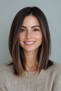 32 Flawless Medium-Length Hairstyles for Thin Hair: Volume and Style i – CreativeBooster Haircut For Medium Length 2024, Passed Shoulder Length Hair, Long Bob One Length, Long Haircut Straight Across, Lob Haircut Side Part Straight, Lob Haircut For Fine Hair Straight, New Haircut For Medium Hair, Textured Lob Haircut Mid Length Straight, Shoulder Length Hairstyles Straight Hair