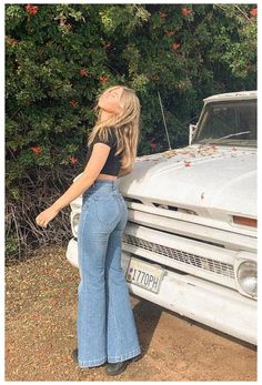 Chambray Pants, Best Jeans For Women, Jeans Outfit Casual, Outfit Jeans, Hippie Outfits, Best Jeans