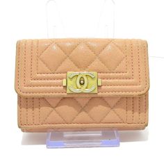 Chanel Boy Chanel Matelasse Trifold Wallet Gold Hardware Caviar Skin Pink Beige Length: Approx. 7.5 Cm Width: Approx. 10.5 Cm Depth: Approx. 3.5 Cm Boy Chanel, Chanel Bags, Chanel Boy, Trifold Wallet, Pink Beige, Gold Hardware, Pink Color, Chanel, Bag Lady