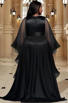 Xpluswear Plus Size Black Ball Gown, Plus Size Black Gown, Elegant Dress For Big Size Woman, Black And White Dress Classy Elegant, Plus Size Black Tie Dress, Plus Size Black Tie Event Dresses, White Dress Classy Elegant, Black And White Dress Classy, White Gown Dress