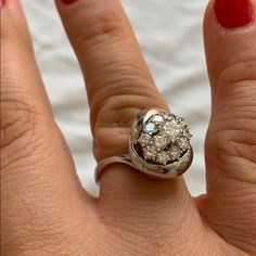 18karat Ring With 1.26carat Diamonds. Size 8, Sizing Available. Made With Love Jewelry Rings Diamond, Ring Color, Jewelry Diamond, Made With Love, Womens Jewelry Rings, Diamond Jewelry, Diamond Ring, With Love, Diamonds