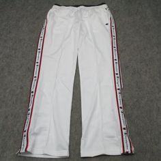 New With Tags. Unisex. Tagged Size M, See Photo For Measurements. Great Track, Sweatpants, For Loungeing Streetwear Or Casual Wear Sporty White Full Length Pants, White Full Length Sporty Bottoms, Full Length White Cotton Pants, White Full-length Sporty Bottoms, Track Sweatpants, Purple Champion Sweatpants, Sporty Red Cotton Sweatpants, Sweatpants Champion, Black Champion Sweatpants