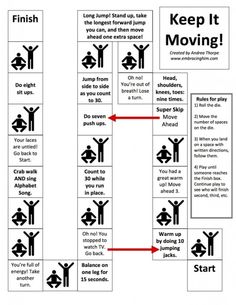 a sign that says keep it moving and shows how to do the same thing in different ways