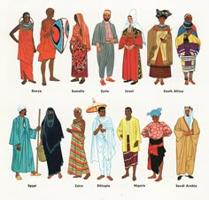 an image of african people from different countries