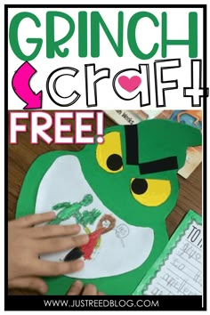 the grinch croce free printable activity for kids to practice their handwriting and writing skills