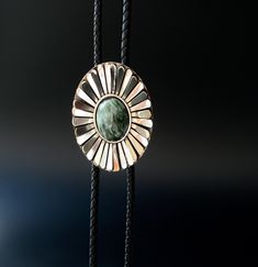 OOAK bolo tie necklace. If you have any question，please email me，thank you！ Bolo Tie Suit Wedding, Wedding Bolo Tie, Wedding Western, Green Daisy, Tie Necklace, Tie For Men, Necklace Flower, Bolo Tie, Tie Accessories