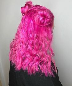 Bright Pink Hair, Hot Pink Hair, Catty Noir, Remy Human Hair Wigs, Hair Color Pink, Dye My Hair, Hair Inspo Color, Cool Hair Color