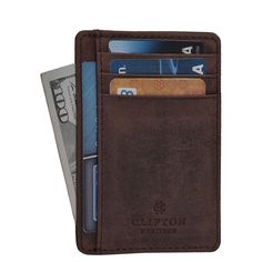 About This Item Leather Lining Minimalist, Slim & Discreet Our Minimalist Wallet Has A Slim And Compact Design But Has Plenty Of Room. It Just Measures 4.4 X 3.7 X 0.4 Inches And Can Still Hold 5 Credit Cards, 1 Id Card, 1 Document / Currency Compartment For You. Slides Easily In Your Back And Front Pocket. Our Wallets For Men Are Designed To Have Convenience, Elegance And Plenty Of Room At The Same Time. It Is Well Suited For Daily Use As It Is Sturdy And Light Travel. 100% Genuine Leather & Du Casual Rfid Blocking Bifold Card Holder, Casual Brown Card Holder With Rfid Blocking, Casual Business Wallets With Rfid Blocking, Casual Rfid Blocking Wallets For Business, Casual Rfid Blocking Card Holder For Business, Casual Business Card Holder With Interior Slots, U Of Tennessee, Leather Card Holder Wallet, Light Travel