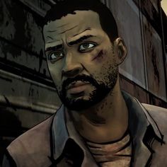 the walking dead season 2 screenshots an evil looking man in front of a building