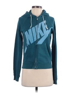 Nike Zip Up Hoodie Size: X-Small Tops - used. 80% COTTON, 20% POLYESTER | Nike Zip Up Hoodie: Teal Tops - Size X-Small Nike Zip Up Hoodie, Teal Top, Nike Zip Up, Zip Up Hoodie, Puma Jacket, Zip Ups, Women Handbags, Athletic Jacket, Womens Tops