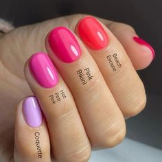 Cnd Gel Colors Shellac Nail Polish, Cnd Shellac Pink Colors, Shellac Nails Vacation, Nails Shellac Ideas Summer, Spring Shellac Nails 2024, Summer Finger Nails, Shellac Nail Colors Summer, Watermelon Colored Nails, Shellac Nails Summer 2023