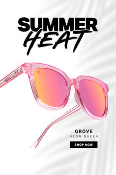 Be Seen, Be Loud in the 'Summer Heat’
☀️ The Season’s Brightest and Boldest Shades
😎 Enhanced Fit and Polarized PureBlend Lenses
The Perfect Finish to All Your Summer Fits Queen Shop, Metal Core, Pink Frame, Pink Frames, Summer Fits, Summer Heat, Lenses, Shop Now, Heat