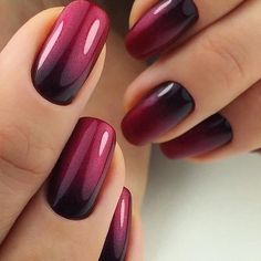 Cosy Up With Color: Fall Nails Inspiration 2023 – Autumn Nails Designs Ideas Ombre Nail Colors, Orange Ombre Nails, Stars Nails, Red Ombre Nails, Purple Ombre Nails, Ombre Nail Art Designs, Unghie Sfumate, Short Ombre, Pink Ombre Nails