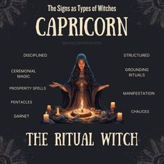 Capricorn Witch, Witch Types, Magickal Correspondences, Prosperity Spell, Ritual Magic, Witch Rituals, Which Witch