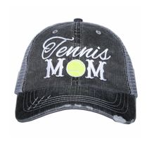 "This purchase is for the Soccer MoM Trucker Hat. Distressed Grey hat with grey mesh, easy velcro closure, one size fits most. High quality embroidery for long lasting wear. We also carry other \"MoM\" hats like - lacrosse, basketball, football, baseball and golf . Other hat designs sold separately in our etsy store - SportsFanDesigns We also have unique sports themed party favors and gifts! ASK ABOUT QUANTITY / BULK DISCOUNTS" Sports Themed Party Favors, Tennis Towel, Captain Gifts, Golf Mom, Lacrosse Mom, Tennis Bags, Tennis Bag, Hats Baseball, Grey Hat