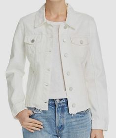 White Jean Jacket Outfits Summer, Jean Jacket Outfits Summer, Jeans Coat Jackets, Blank Nyc, Denim Jacket Women, Jackets Online