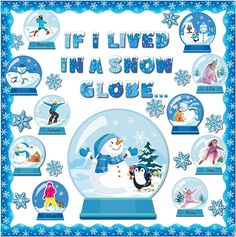 a snow globe with the words if i lived in a snow globe, there are people around it