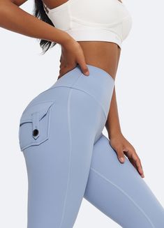 Step up your style game with the chic Push-Up Leggings with Back Pockets! Designed to flatter, these leggings feature a trendy zipper and a pushup effect that enhances your natural shape. Perfect for both workouts and casual outings. Natural Shapes, The Chic, Step Up, Push Up, Your Style, Leggings, Zipper, Blue