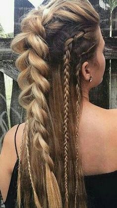 Viking Wedding, Pretty Hairstyles, Hair Looks, Hair Hacks, Hair Tutorial