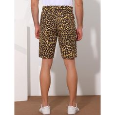 The animal-patterned design adds a different style to the shorts, making you fashionable and cool this summer. Pair these animal print shorts with a vest, short sleeves, and a shirt for a casual summer look. These animal-patterned shorts are suitable for daily wear, vacations, dates, parties, etc. Animal print shorts become a fashionable addition to your wardrobe. Halloween Summer, Animal Print Shorts, Print Shorts, Summer Look, Animal Pattern, Patterned Shorts, Summer Looks, Mens Summer, Summer Casual