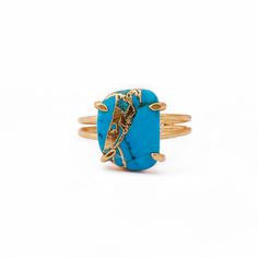 Beautifully adorned with Blue Mohave Turquoise and handmade vintage design, this Ring will definitely grab attention. Pair it with any of your regular or special attire and let everyone appraise your sense of style. ✧✧Welcome To Our Shop El Joyero✧✧ Elegant Natural Blue Mohave Turquoise Ring Size 7, Blue Band Adjustable Ring, Gold Plated Jewelry, Wedding Gift, Ring For Love 3778 Product Specification Stone Name - Blue Mohave Turquoise | See In Picture or Drop-Down | Stone Size - 12X14 Mm Stone Shape - Fancy Stone Color - Blue Setting / Style Type - Prong Ring Size - 7 Approx Ring Adjustable - Yes Metal - Brass Plating - Gold Plated Weight - 3.2 gm Approx Stone Treatment - Natural Making - Handmade Design Number - 3778 SKU Number - 377806 All Measurement are Close to Approx "Looking for a d Birth Ring, Real Turquoise Jewelry, Turquoise Jewellery, Fancy Stones, Friendship Jewelry, Real Turquoise, Ring Dainty, Blue Band, Gift Ring