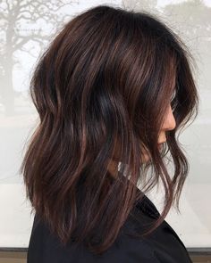 Neutral Brown Hair With Lowlights, High And Lowlights Brunettes, Fall Hair Color For Brunettes Cool Tones, Medium Brown Hair With Lowlights, Neutral Brown Hair Color, Toned Balayage, Rose Highlights, Medium Brunette, Pelo Chocolate