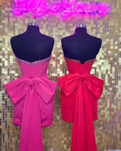 Strapless Beaded Homecoming Dresses With Bow, AST1370 – Asteria Pearls Embellishment, Hot Pink Prom Dresses, One Shoulder Homecoming Dress, Dresses With Bow, Strapless Homecoming Dresses, Ruffle Prom Dress, One Shoulder Prom Dress, Black And Blue Dress, Floral Prom Dresses