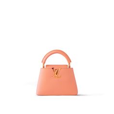 LOUIS VUITTON® - Capucines Mini - Abricot Beetle Shell, Louis Vuitton Capucines Mini, Louis Vuitton Capucine, Louis Vuitton Purses, Capucines Mini, Sac Louis Vuitton, Louis Vuitton Capucines, Luxury Bags Collection, Handbag Essentials