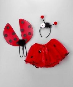 a lady bug costume and matching headband