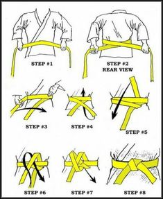 the instructions for how to tie a belt on an iphone screen, including step by step instructions