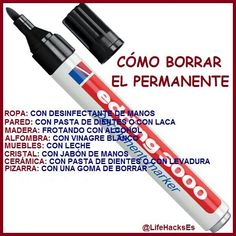 an image of a pen with writing on it and the words in spanish above it