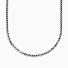 Men's 925 Sterling Silver Chain Necklace Simple Silver Chain Necklace Men, Mens Silver Chain Necklace Thick, Nickel-free Sterling Silver Chain Necklace, Mens Silver Chain Necklace, Mens Silver Chain Necklace Jewelry1000.com, Mens Chain Necklace, Sterling Silver Chain Necklace, Effy Jewelry, Jewelry Stand